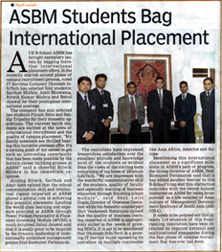 Dhanush recruits ASBM students for international operations