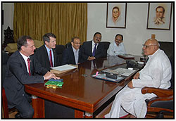 High Profile Australian Delegation lead by Dhanush InfoTech meets AP CM K.Rosaiah