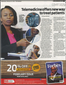 Dhanush's Dactari Health features in Kenya's largest newspaper